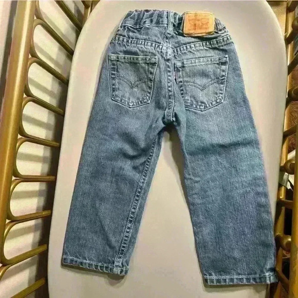 Levi's Other - Levi’s toddler 100% cotton blue jeans no flaws adjustable waist size 2T wide leg